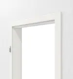 Detailansicht von LEBO Zarge Durat in RAL 9016 mit runder Kante