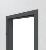 Detailansicht von CLASSEN Zarge Uni Graphit CPL mit abgerundeter Kante