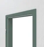 Detailansicht von CLASSEN Zarge Uni Green CPL mit abgerundeter Kante