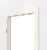 Detailansicht von TEUTO Temo-Zarge Weißlack 9010 CPL mit runder Kante