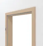 Detailansicht von HÖRMANN Zarge Can. Ahorn Matt Echtholzfurnier mit eckiger Kante