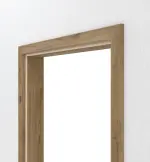 Detailansicht von HÖRMANN Zarge für Wohnungseingangstüren Natureiche Duradecor mit runder Kante