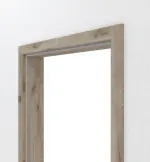 Detailansicht von HÖRMANN Zarge für Wohnungseingangstüren Nordeiche Duradecor mit runder Kante