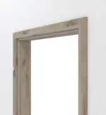 Detailansicht von HÖRMANN Zarge Nordeiche Duradecor mit runder Kante