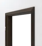 Detailansicht von HÖRMANN Zarge Räuchereiche Matt Echtholzfurnier mit eckiger Kante