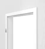 Detailansicht von JELD-WEN Zarge Ultraweiß CPL mit runder Kante
