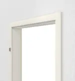 Detailansicht von JELD-WEN Zarge für Schallschutztüren Uni Weißlack CPL mit runder Kante