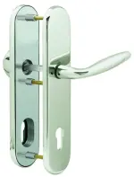 Sicura Arena-LS/LS Chrom-pol. Schutzbeschlag für Wohnungstüren mit Zylinderabdeckung - Südmetall