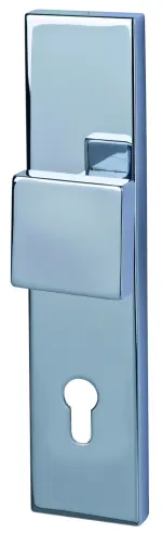 Sicura Alaska Square-LS/LS Chrom-pol. Schutzbeschlag mit Griffplatte - Südmetall