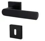 1. Bild von SÜDMETALL Türgriff Korsika Quadro-R Schwarz matt Struktur Top Speed