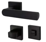 3. Bild von SÜDMETALL Türgriff Korsika Quadro-R Schwarz matt Struktur Top Speed