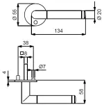 Royal-R Flat - Südmetall - technische Zeichnung