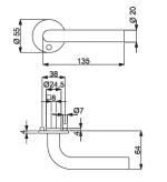 Technische Zeichnung Patrik II-R Flat - Südmetall
