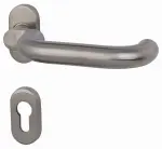 Paula III SP-R Edelstahl-sat. Schmalrahmengarnitur Drücker/Drücker Top Speed mit Feuerschutz - Südmetall