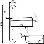 Technische Zeichnung Madrid-LS Edelstahl - Südmetall