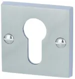 Paris Square-R Edelstahlfärbig-sat. PZ-Rosette Vario Star - Südmetall