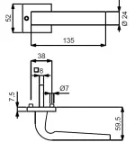 Technische Zeichnung Paris Square-R Vario Star - Südmetall
