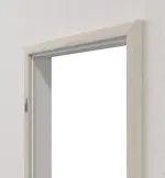 Perspektive in der Wand von Blendrahmen Eiche lasiert CPL mit runder Kante - Huga