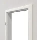 Perspektive in der Wand von Blendrahmen Pino Weiß CPL mit runder Kante - Huga