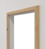 Perspektive in der Wand von Blendrahmen Asteiche CPL mit runder Kante - Huga