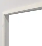 Detailansicht von Blendrahmen Glatt Premium Weißlack RAL 9010 für Doppelflügeltüren