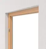 Perspektive in der Wand von Blockrahmen Französische Buche CPL Vario mit eckiger Kante - Hörmann