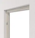 Perspektive in der Wand von Blockrahmen Eiche lasiert Dekor Vario mit eckiger Kante - Huga