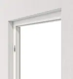 Perspektive in der Wand von Blockrahmen Weiß ähnlich RAL 9016 Basic Lack Vario mit eckiger Kante - Huga