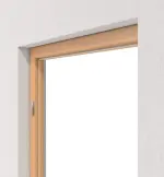 Detailansicht von HÖRMANN Blockrahmen Französische Buche Dekor ProLine mit runder Kante