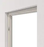 Detailansicht von HÖRMANN Blockrahmen Gebürstete Salzeiche Dekor ProLine mit runder Kante