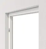 Perspektive in der Wand von Blockrahmen Weiß RAL 9016 Dekor mit runder Kante - Huga