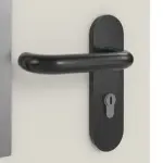 Detailansicht der Oberfläche von Innentür-Set 2-flg. Stahl mit Feuerschutzfunktion H16-2 OD mit Rechteckverglasung Ausschnitt 1 im Gehflügel inkl. Eck- und Ergänzungszarge Vario B53 - Hörmann