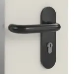 Detailansicht der Oberfläche von Innentür-Set 2-flg. Stahl mit Feuerschutzfunktion H16-2 OD mit Rechteckverglasung Ausschnitt 3 im Gehflügel inkl. Eck- und Ergänzungszarge Vario B53 - Hörmann