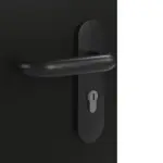 Detailansicht der Oberfläche von GARANT Brandschutztür T30 Black 0901-60 Resopal