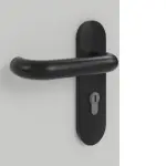 Detailansicht der Oberfläche von GARANT Brandschutztür T30 Dove Grey D92-60 Resopal