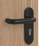 Detailansicht der Oberfläche von LEBO Brandschutztür T-30 Weißeiche Echtholzfurniert