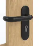 Detailansicht der Oberfläche von GARANT Brandschutztür T30 Authentic Asteiche GCK08 mit Lichtausschnitt LA-6