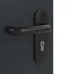 Detailansicht der Oberfläche von GARANT Brandschutztür T30 U12000SD Vulkanschwarz GHK08