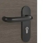 Detailansicht der Oberfläche von Brandschutztür T90 PortaLit Trend Pinie grau Cross PiC 44 CPL - Westag