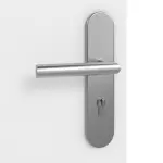 Detailansicht der Oberfläche von Bütte Weiß Basic Durat Wohnungseingangstür - Huga