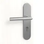 Detailansicht der Oberfläche von Pino Weiß Basic Durat Wohnungseingangstür - Huga