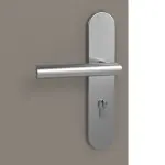 Detailansicht der Oberfläche von Taupe RAL 7048 Basic Lack Wohnungseingangstür - Huga