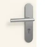 Detailansicht der Oberfläche von Reinweiß RAL 9010 Basic Lack Wohnungseingangstür - Huga