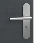 Detailansicht der Oberfläche von Cotton like Anthrazit Basic Wohnungseingangstür - Huga