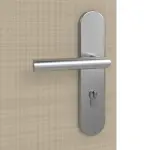 Detailansicht der Oberfläche von Cotton like Taupe Basic Wohnungseingangstür - Huga