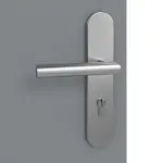 Detailansicht der Oberfläche von Ultramatt Hygge Grau Basic Wohnungseingangstür - Huga