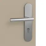 Detailansicht der Oberfläche von Ultramatt Taupe ProLine Wohnungseingangstür - Hörmann