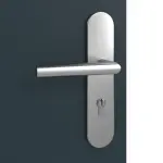 Detailansicht der Oberfläche von Titangrau A 416 PortaLit Wohnungseingangstür - Westag