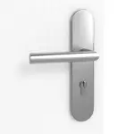 Detailansicht der Oberfläche von Esche Weiß ES 242 PortaLit Wohnungseingangstür - Westag