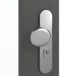 Detailansicht der Oberfläche von GARANT Wohnungseingangstür 10622-60 Ebony CePaL mit Lichtausschnitt LA-DIN